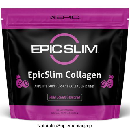 Kolagen EpicSlim o smaku pina colady dla pięknej skóry, sylwetki i mocnych stawów