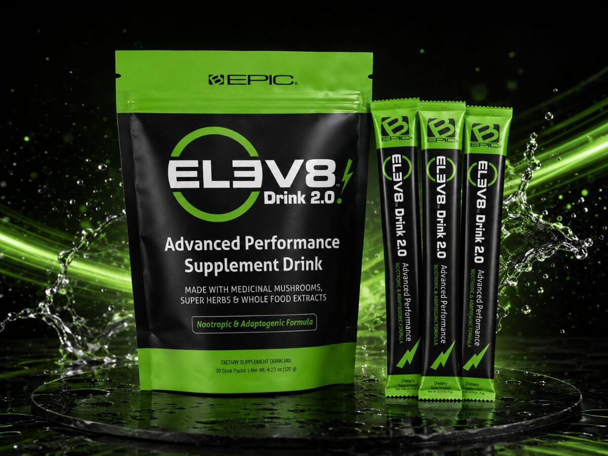 Bepic ELEV8 Drink 2.0 – opakowanie i saszetki produktu