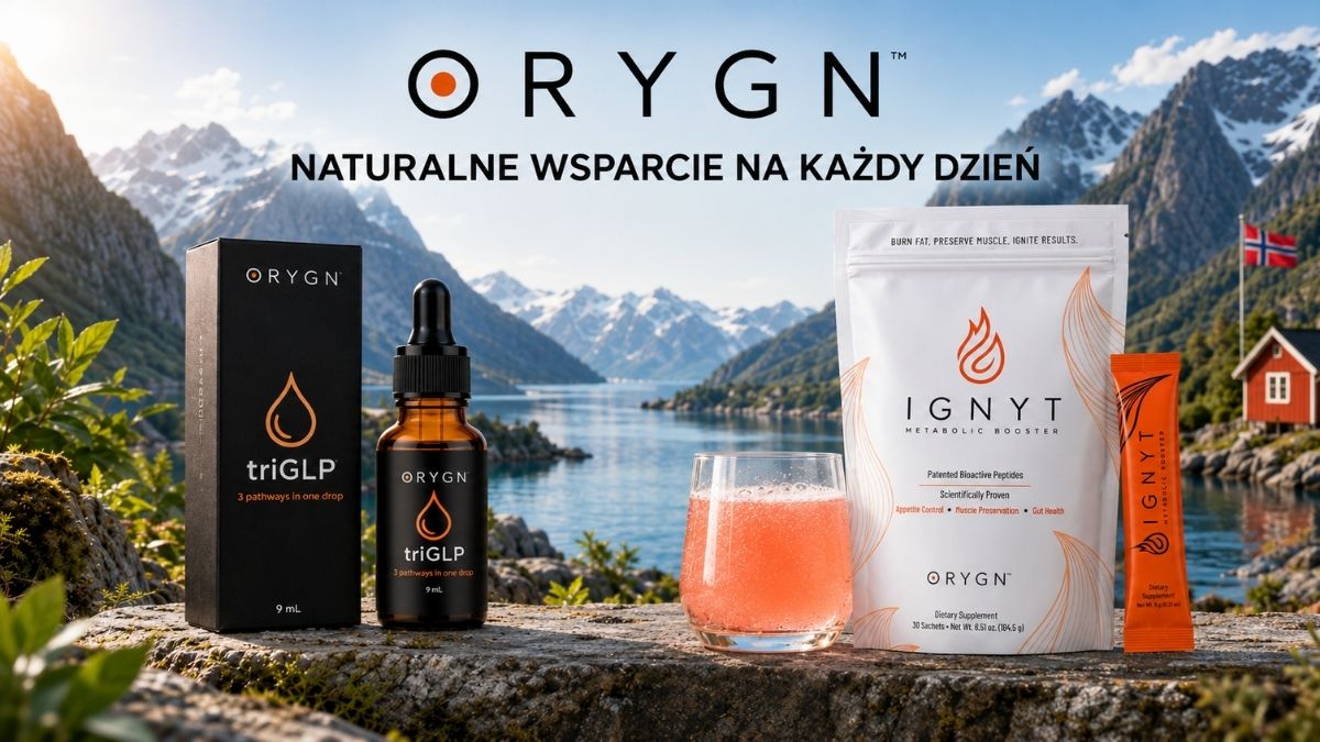 ORYGN triGLP y ORYGN IGNYT  con un fiordo noruego de fondo
